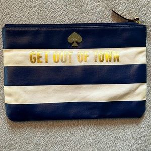 Kate spade clutch Get out of town